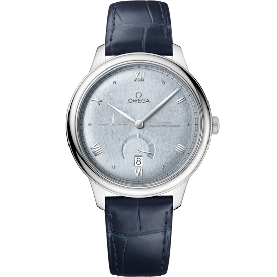 Omega De Ville Prestige 41 mm Steel Blue Dial Strap 434.13.41.21.03.001