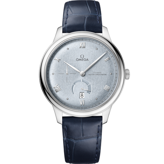 Omega De Ville Prestige 41 mm Steel Blue Dial Strap 434.13.41.21.03.001