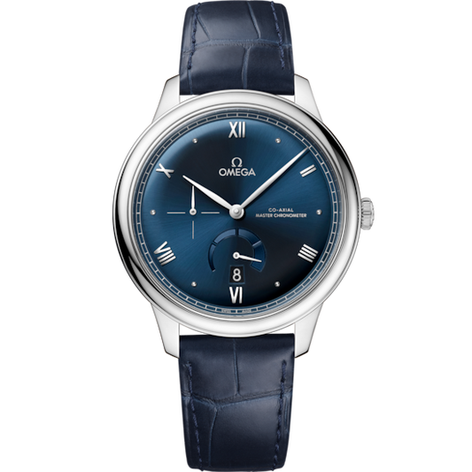 Omega De Ville Prestige 41 mm Steel Blue Dial Strap 434.13.41.21.03.002