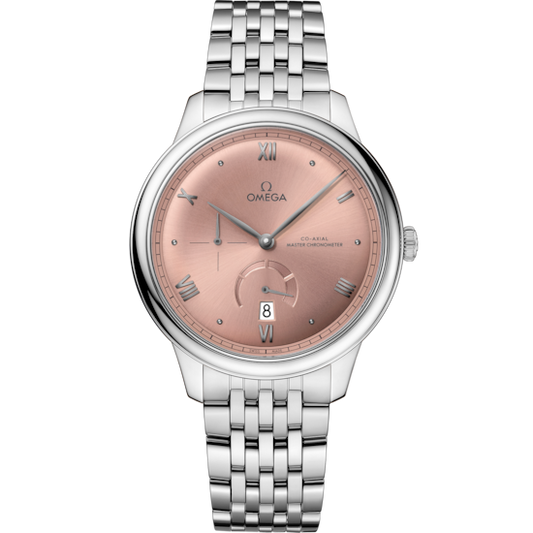 Omega De Ville Prestige 41 mm Steel Pink Dial Bracelet 434.10.41.21.10.001