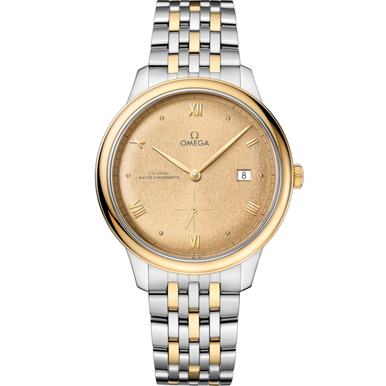 Omega De Ville Prestige 41 mm Steel Yellow Gold Yellow Dial Bracelet 434.20.41.20.08.001