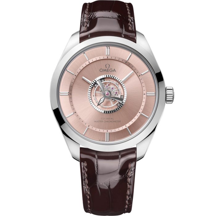 Omega De Ville Tourbillon 43 mm Brown Dial Canopus Gold™ Strap 529.53.43.22.99.001