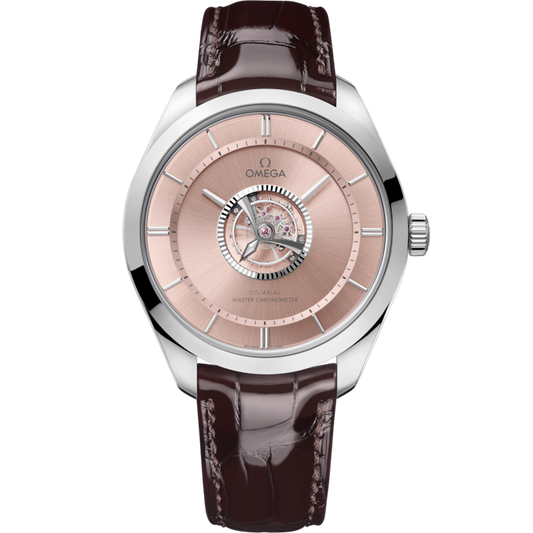 Omega De Ville Tourbillon 43 mm Brown Dial Canopus Gold™ Strap 529.53.43.22.99.001