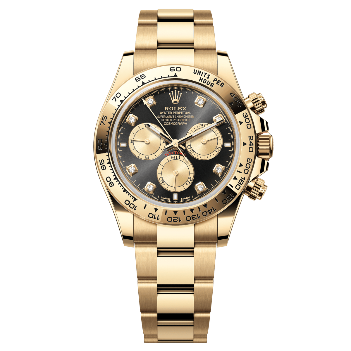 Rolex Daytona 40 mm 18 kt Yellow Gold Diamond Oyster 126508-0003