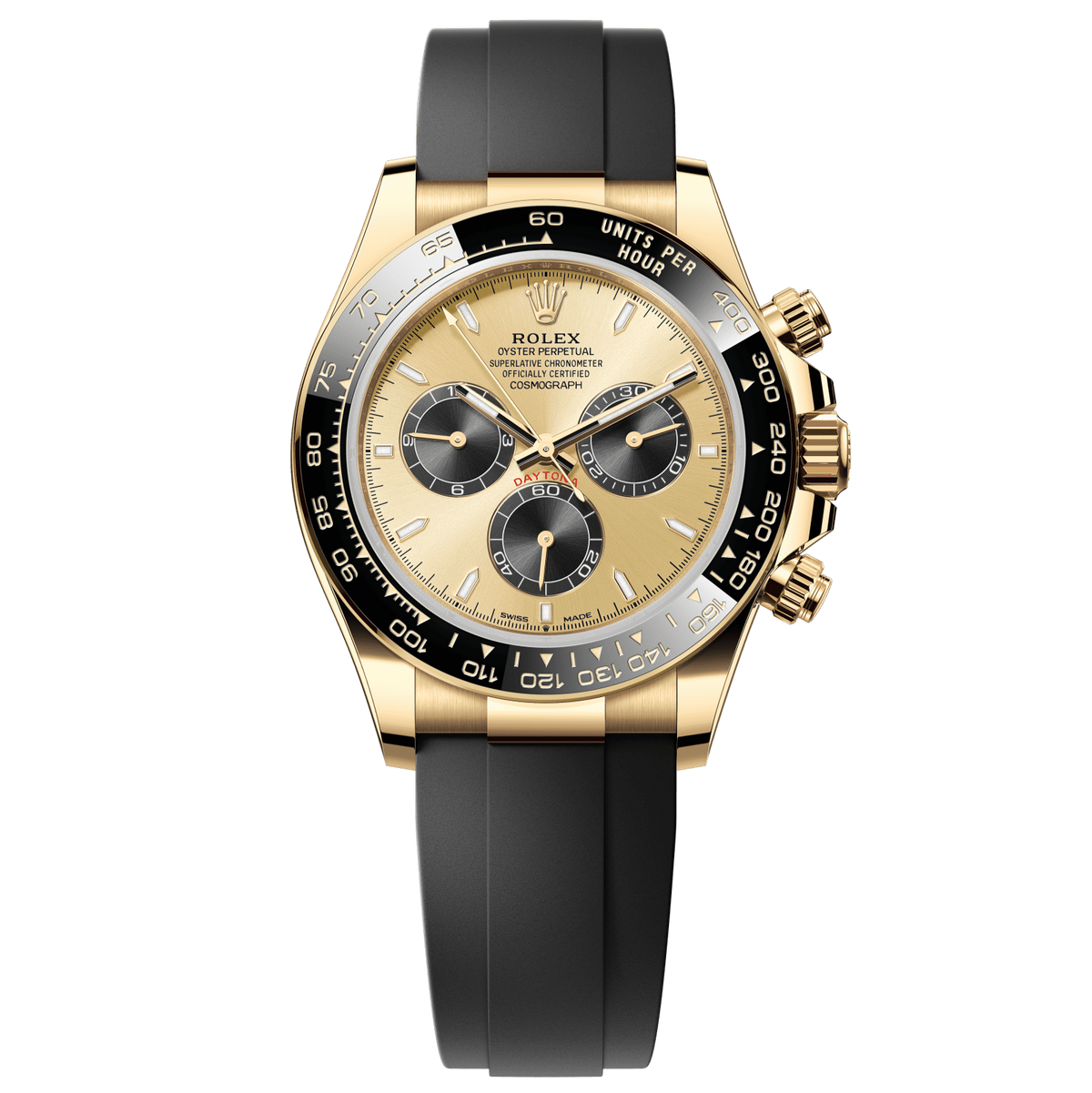 Rolex Cosmograph Daytona 40 mm 18 kt Yellow Gold Oysterflex 126518ln-0012