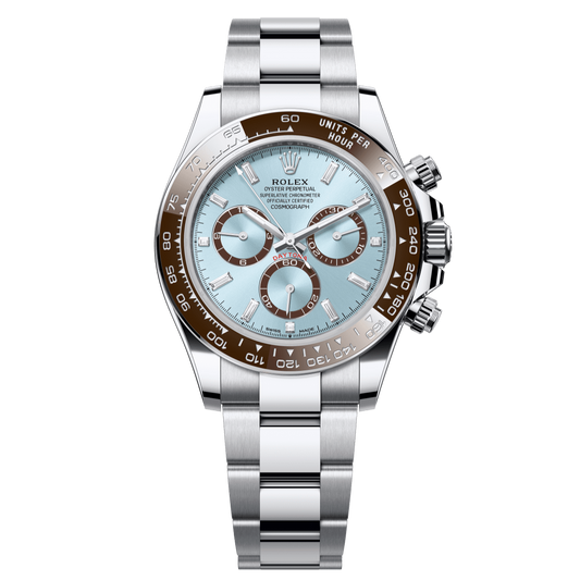 Rolex Cosmograph Daytona 40 mm Ice-Blue Diamond-Set Dial Platinum Oyster 126506-0002