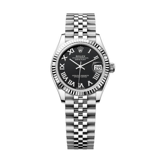 Rolex Datejust 31 mm Oystersteel White Gold Black Dial Jubilee Bracelet 278274-0002