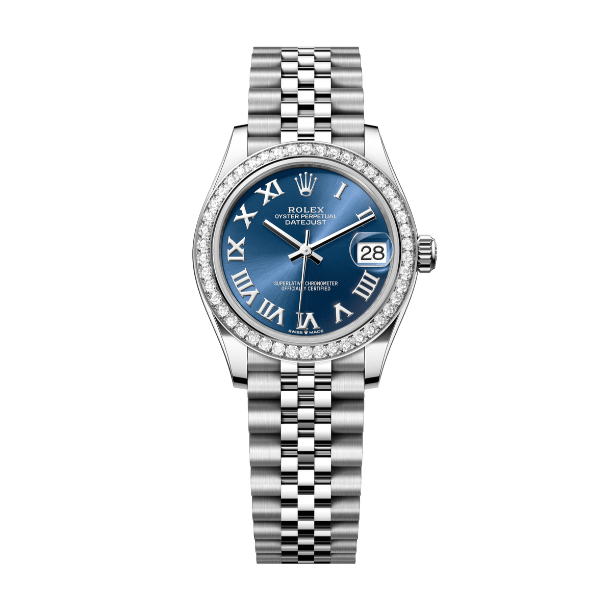 Rolex Datejust 31 mm Steel White Gold Bright Blue Dial 278384RBR-0037