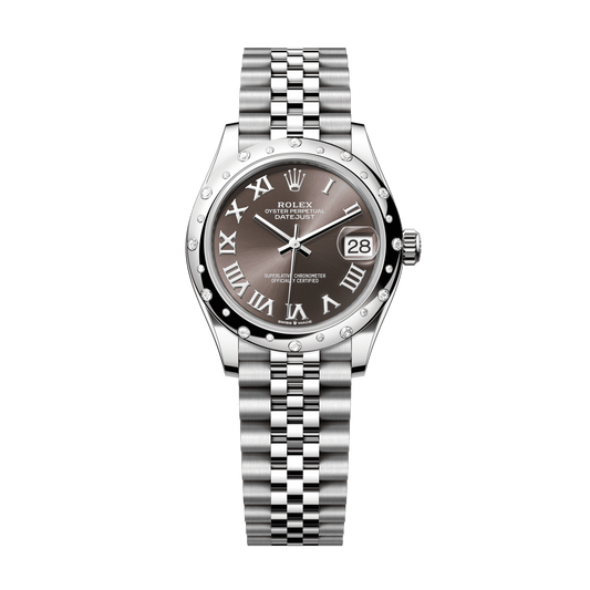 Rolex Datejust 31 mm Steel White Gold Dark Grey Dial Jubilee Bracelet 278344rbr-0024