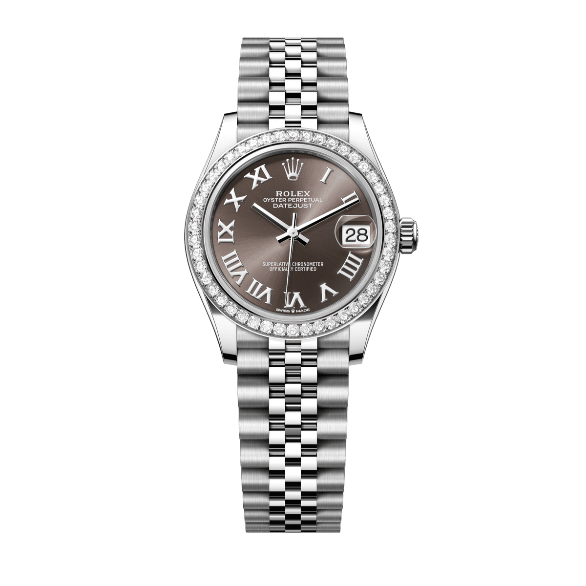Rolex Datejust 31 mm Steel White Gold Dark Grey Diamond Jubilee 278384RBR-0026