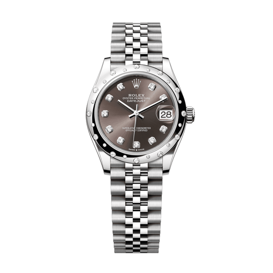 Rolex Datejust 31 mm Oystersteel White Gold Dark Grey Diamond Dial Bracelet 278344rbr-0008