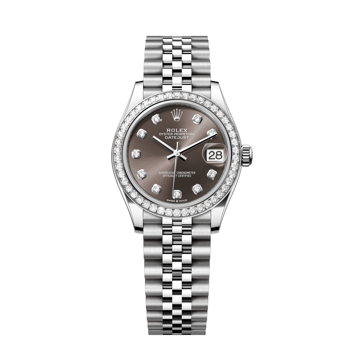 Rolex Datejust 31 mm Oystersteel White Gold Diamond Dial Jubilee Bracelet 278384rbr-0010