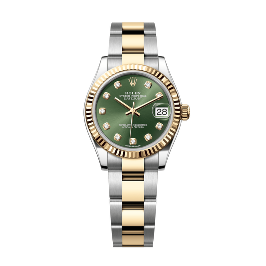 Rolex Datejust 31 mm Olive Green Diamond Oystersteel Yellow Gold Oyster 278273-0029
