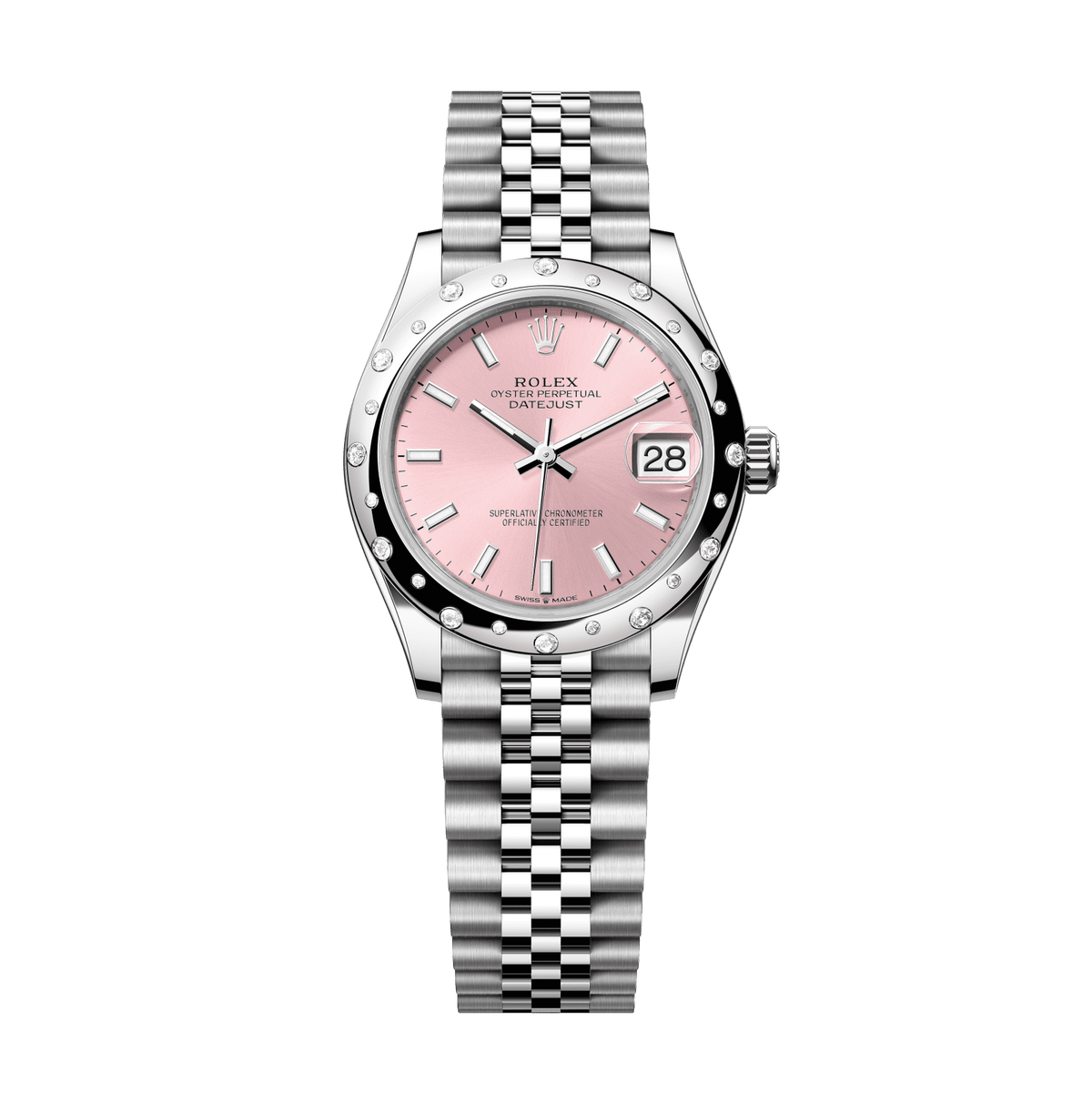 Rolex Datejust 31 mm White Gold Pink Diamond Jubilee 278344rbr-0016