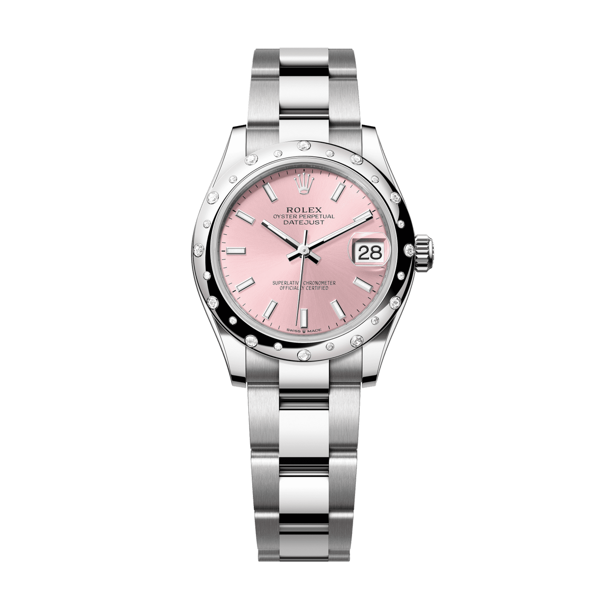 Rolex Datejust 31 mm White Gold Pink Diamond Oyster 278344rbr-0015