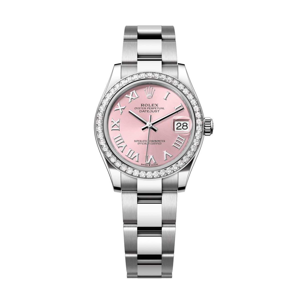Rolex Datejust 31 mm Oystersteel White Gold Pink Diamond Oyster 278384rbr-0023