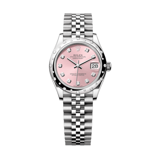 Rolex Datejust 31 mm Oystersteel White Gold Pink Diamond Dial Bracelet 278344rbr-0034