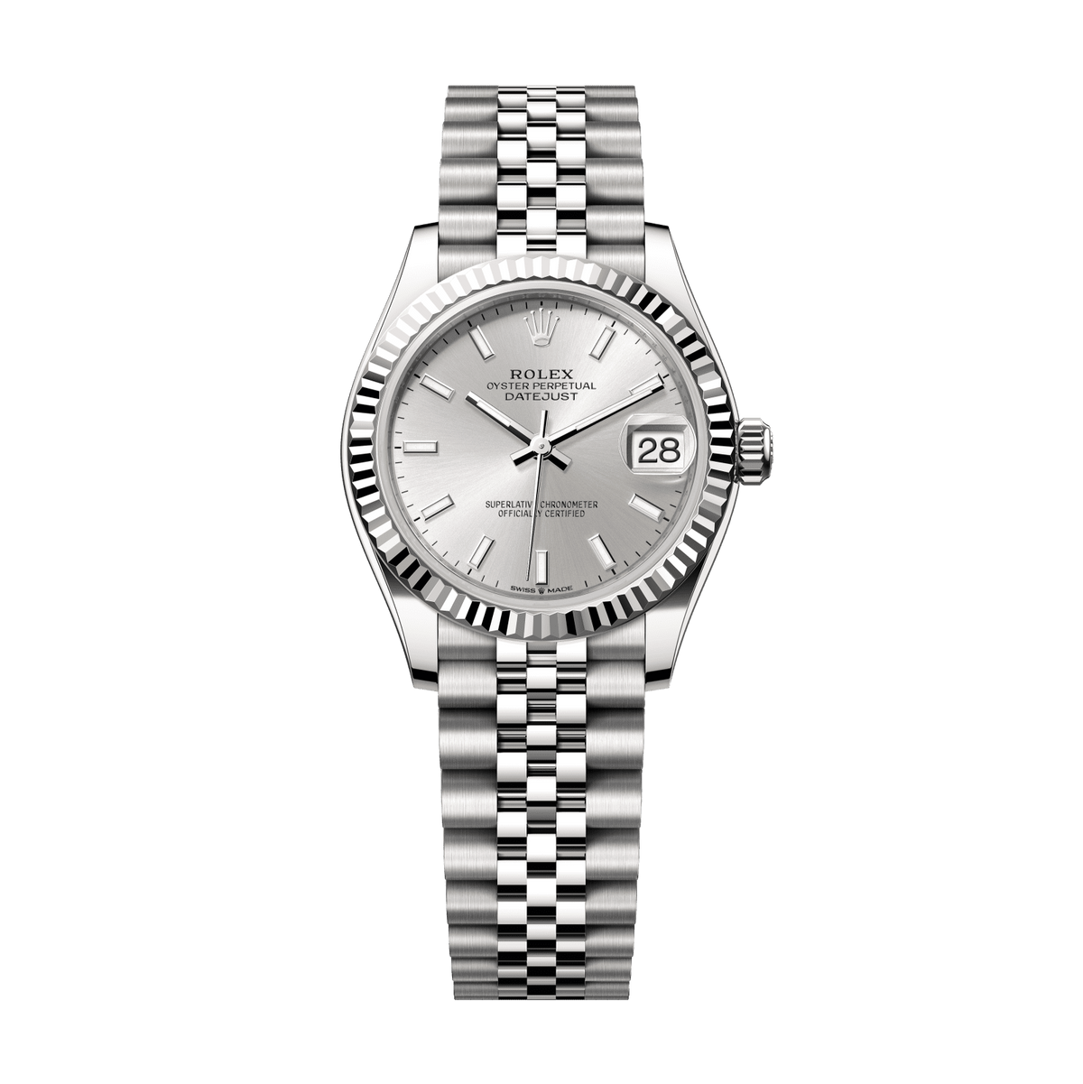 Rolex Datejust 31 mm White Gold Silver Jubilee 278274-0012
