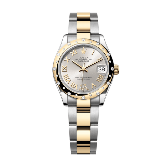 Rolex Datejust 31 mm Silver Diamonds Oystersteel 18k Yellow Gold 278343rbr-0003