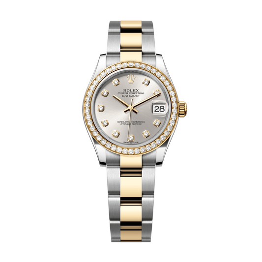 Rolex Datejust 31 mm Silver Diamond Oystersteel Yellow Gold Oyster 278383rbr-0019