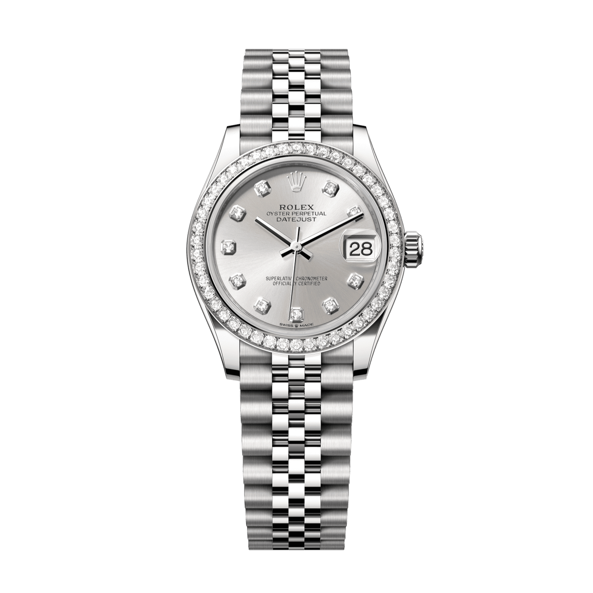 Rolex Datejust 31 mm Oystersteel White Gold Diamond Dial Jubilee Bracelet 278384rbr-0034