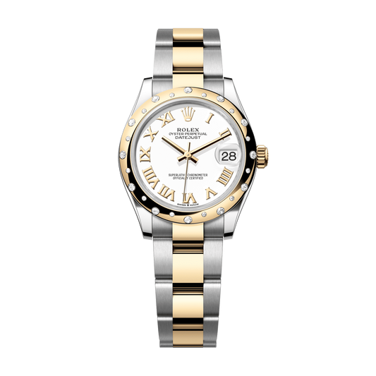 Rolex Datejust 31 mm White Diamonds Oystersteel 18k Yellow Gold 278343rbr-0001