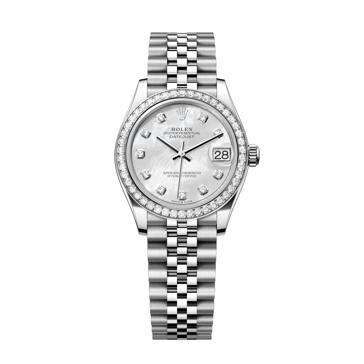 Rolex Datejust 31 mm Steel White Gold Mother of Pearl Diamond Jubilee 278384rbr-0008