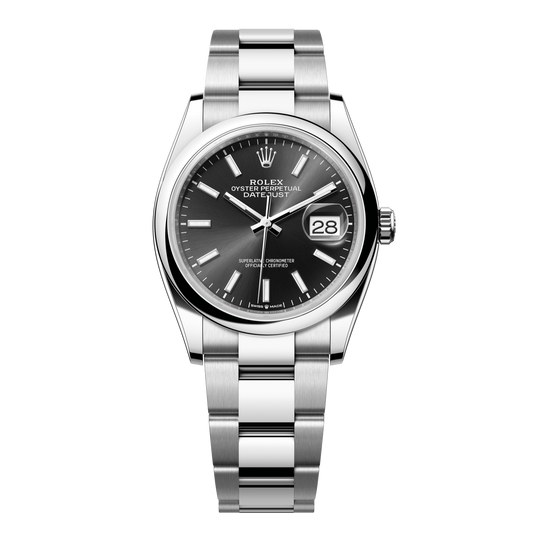 Rolex Datejust 36 mm Bright Black Oystersteel Oyster 126200-0004