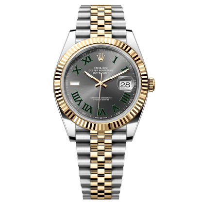 Rolex Datejust 41 mm Slate 18k Yellow Gold Jubilee 126333-0020