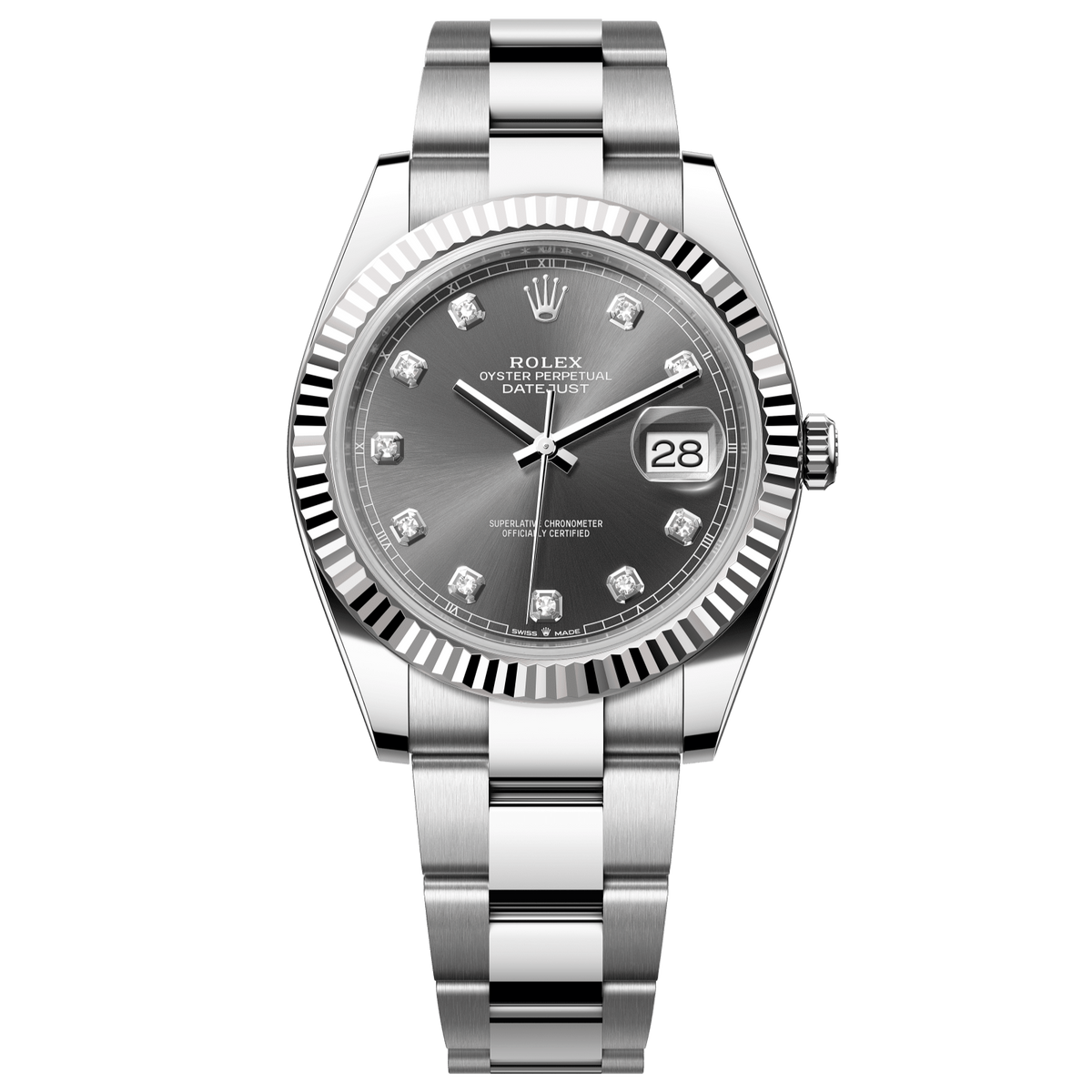 Rolex Datejust 41 mm Slate Oystersteel White Gold Oyster 126334-0005