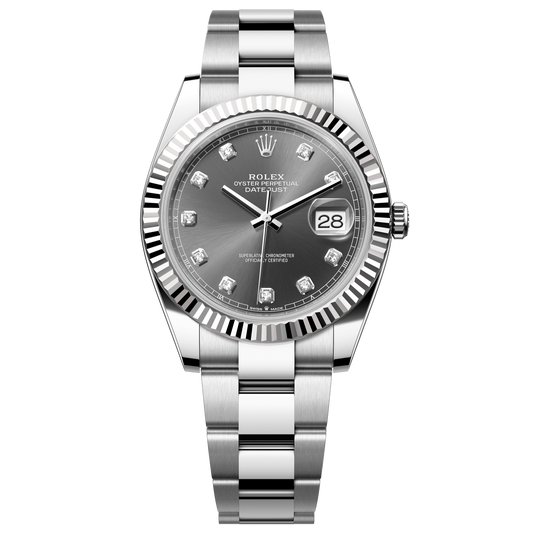 Rolex Datejust 41 mm Slate Oystersteel White Gold Oyster 126334-0005
