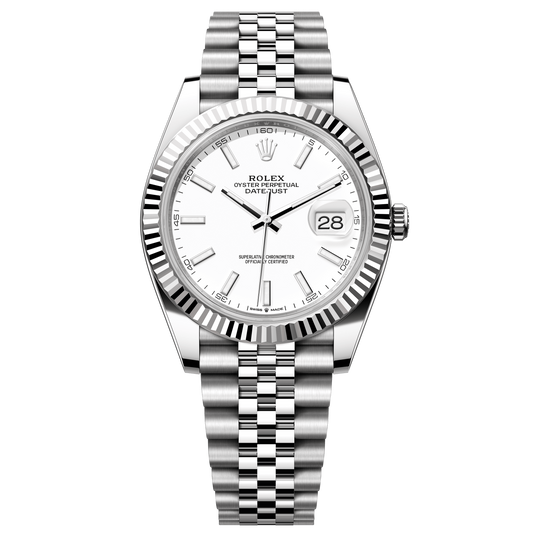 Rolex Datejust 41 mm White Oystersteel White Gold Jubilee 126334-0010