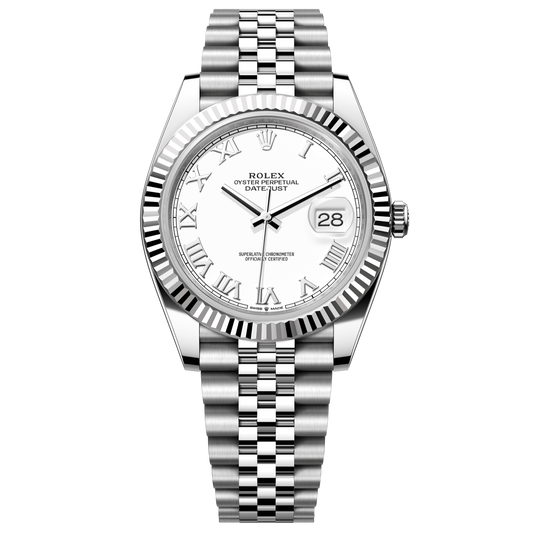 Rolex Datejust 41 mm White Oystersteel White Gold Jubilee 126334-0024