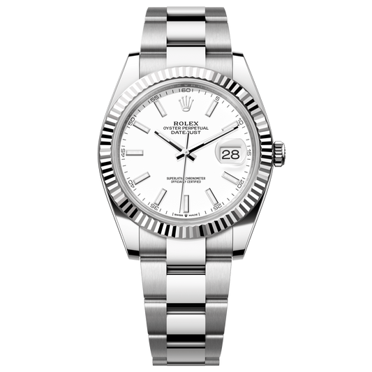 Rolex Datejust 41 mm White Oystersteel White Gold Oyster 126334-0009