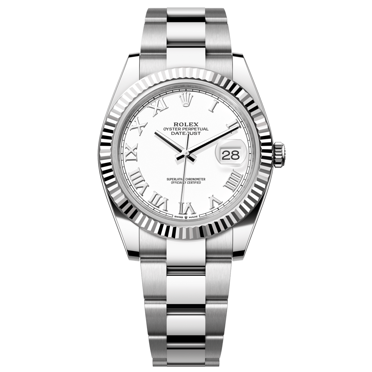 Rolex Datejust 41 mm White Oystersteel White Gold Oyster 126334-0023