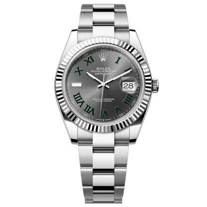 Rolex Datejust 41 mm Slate Oystersteel White Gold Oyster 126334-0021