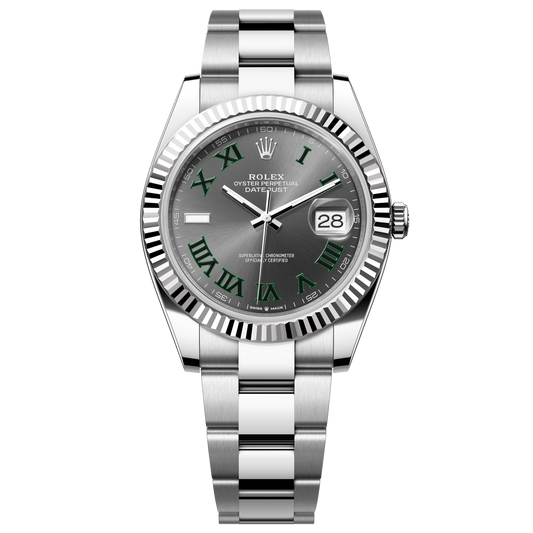 Rolex Datejust 41 mm Slate Oystersteel White Gold Oyster 126334-0021