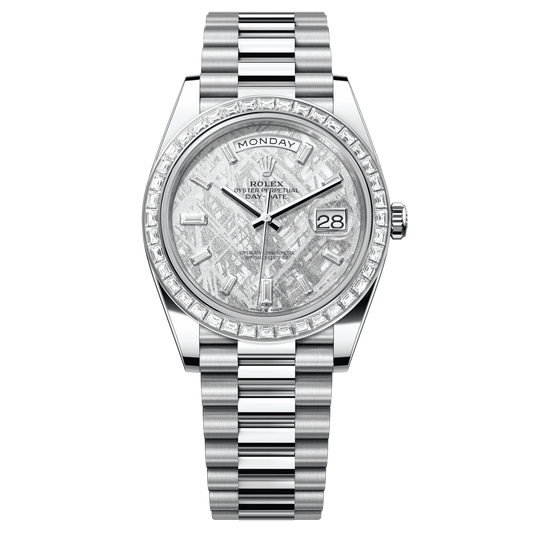 Rolex Day-Date 40 mm Meteorite Diamonds Platinum President 228396tbr-0027