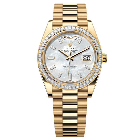 Rolex Day-Date 40 mm Mother-of-Pearl Diamonds 18k Gold 228398tbr-0043