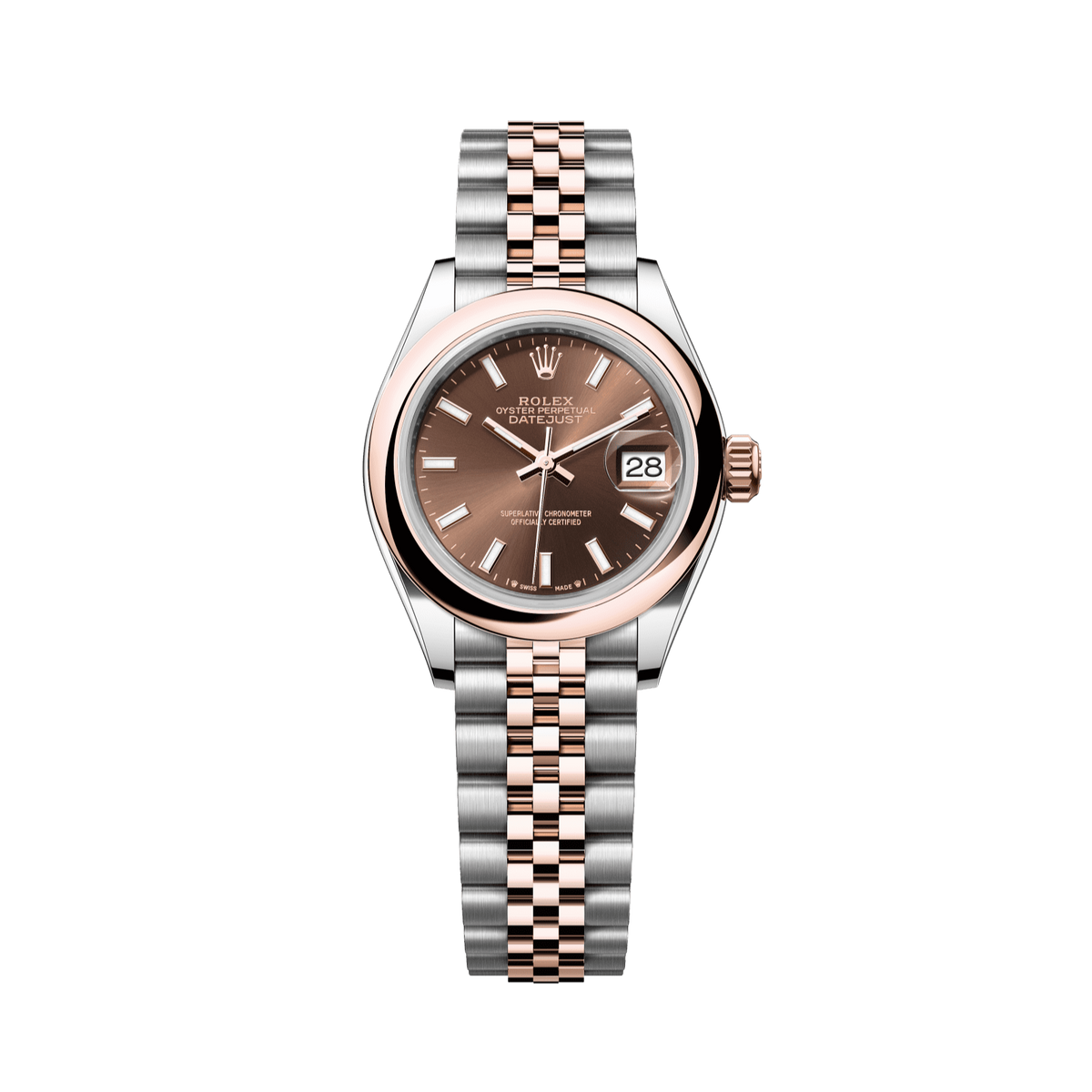 Rolex Lady-Datejust 28 mm Chocolate Everose Gold Jubilee 279161-0017