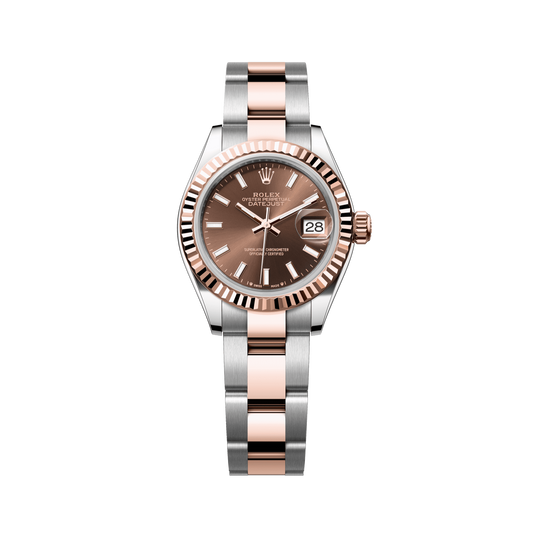 Rolex Lady-Datejust 28 mm Chocolate Oystersteel Everose Gold Oyster 279171-0018