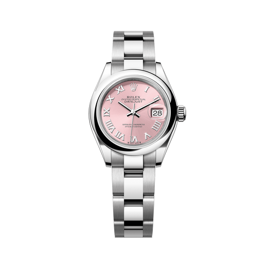 Rolex Lady-Datejust 28 mm Steel Pink Dial Bracelet 279160-0014