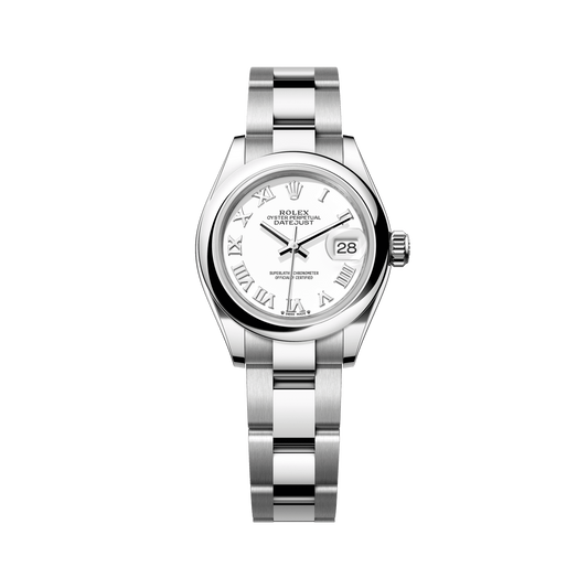 Rolex Lady-Datejust 28 mm Oystersteel White Dial Bracelet 279160-0016