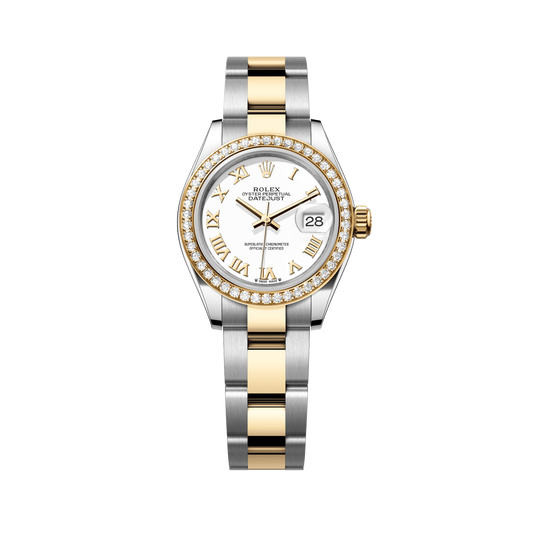 Rolex Lady-Datejust 28 mm Steel Gold White Dial Bracelet 279383rbr-0024