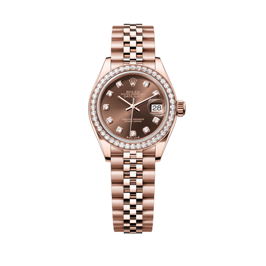 Rolex Oyster 28 mm Chocolate Diamonds 18k Everose Gold Jubilee 279135rbr-0018