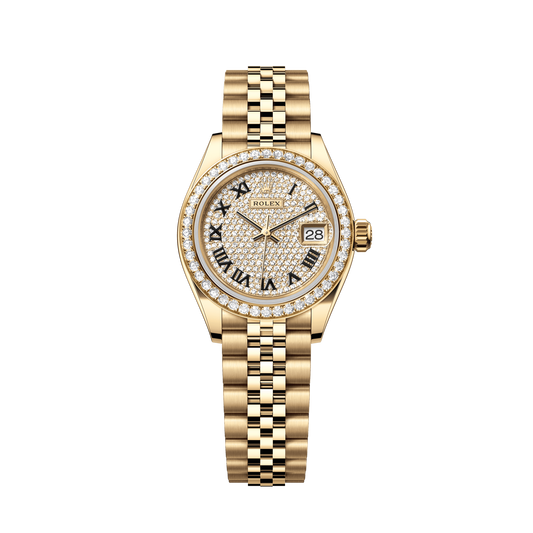 Rolex Oyster 28 mm 18k Yellow Gold Diamond Dial Jubilee Bracelet 279138rbr-0030