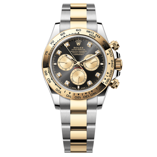 Rolex Oyster 40 mm Bright Black Diamonds Yellow Rolesor 126503-0002