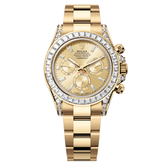 Rolex Oyster 40 mm Golden Diamonds 18k Yellow Gold Oysterflex 126598tbr-0001