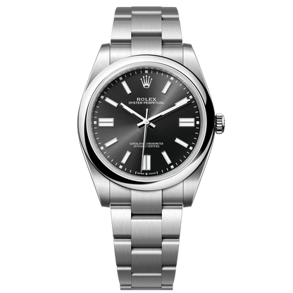 Rolex Oyster Perpetual 41 mm Bright Black Oystersteel Oyster 124300-0002