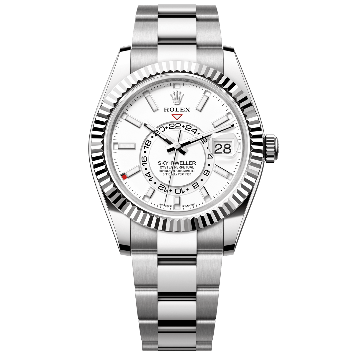 Rolex Sky-Dweller 42 mm Intense White Oystersteel Oyster 336934-0003